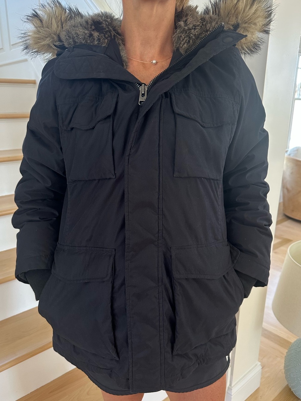 Aritzia TNA fur winter coat